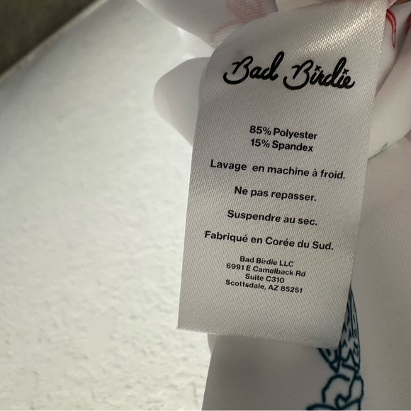 Bad Birdie Mens The Necessities Golf Polo Sz Medium White Short Sleeve Novelty - Picture 6 of 9